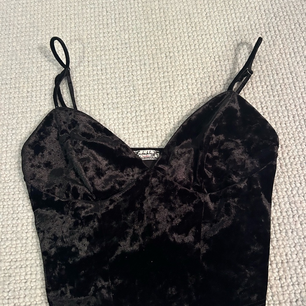 Free people velvet tank top